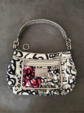 Coach Y2K Vintage Limited Edition Graffiti Poppy Shoulder Bag Handbag